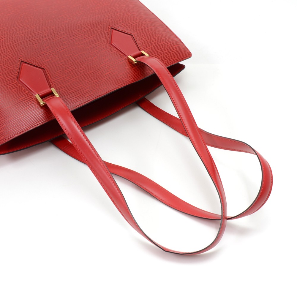 Louis Vuitton Red Epi Leather Duplex Bag - Yoogi's Closet