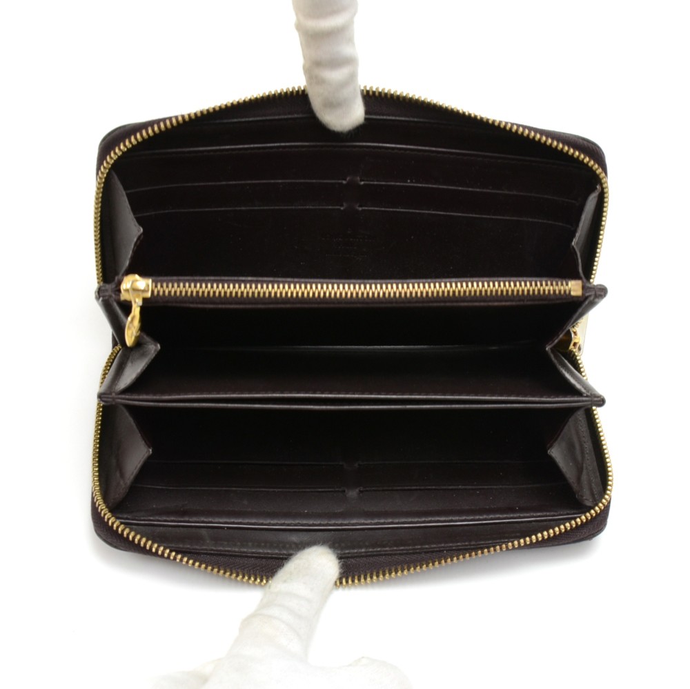 Wallet Louis Vuitton Clemence Zippy Black Vernis 123020009