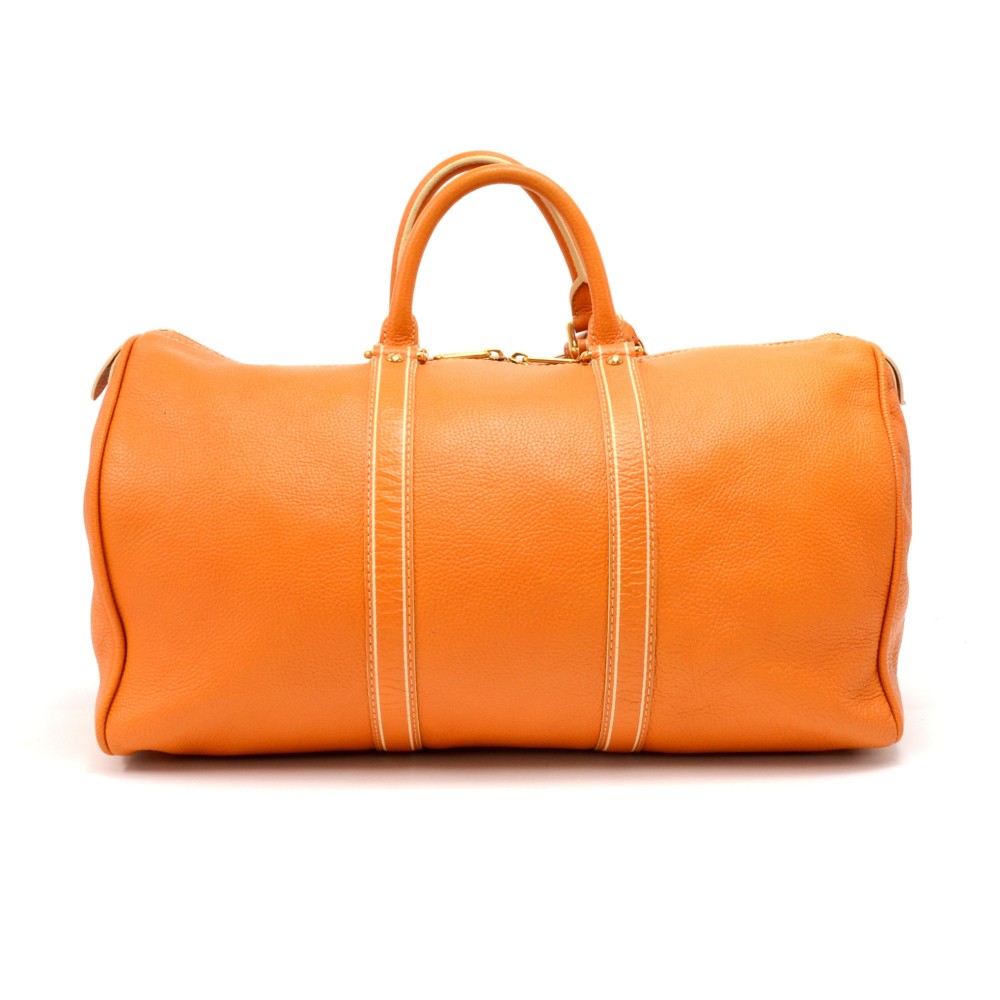 louis vuitton orange travel bag