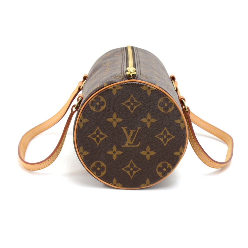 Louis Vuitton Papillon 27 Cylinder Tube shaped Barrel Bag Purse Handbag in  Monogram Canvas Vintage classic Bag Made in the USA