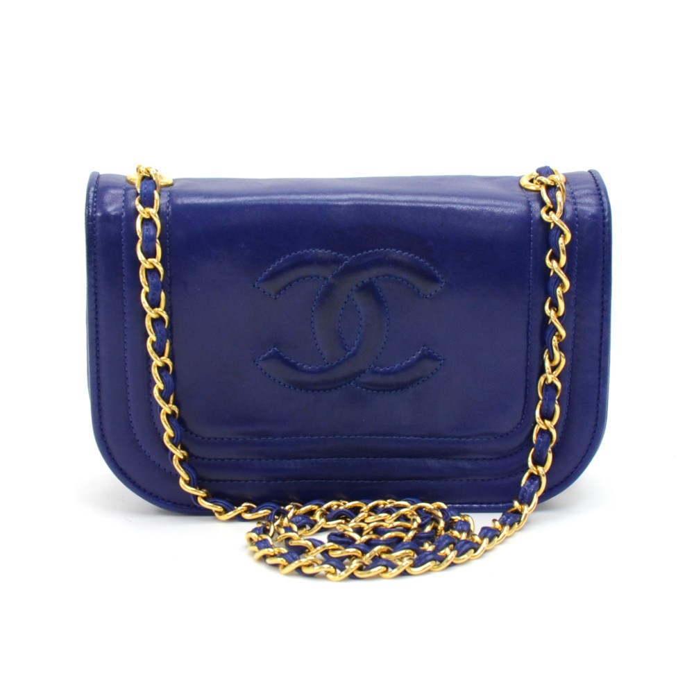 Chanel Classic Patent Rectangular Mini Flap Bag - Blue Shoulder Bags,  Handbags - CHA981985