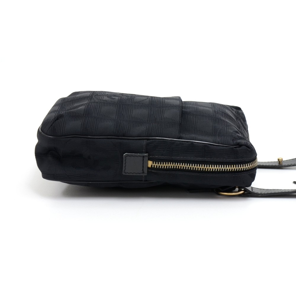 Chanel Chanel Travel Line Black Nylon Waist Bag