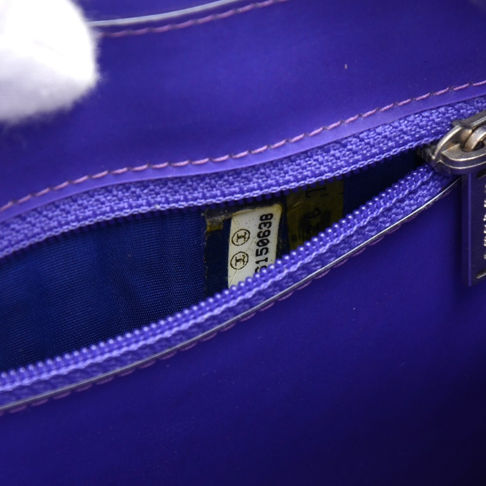 Chanel Chanel Holographic Purple Vinyl Chain Shoulder Bag