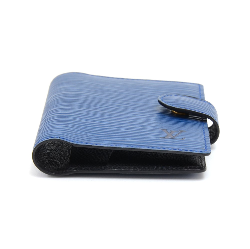 Louis Vuitton Agenda Cover PM Epi Leather Blue Used (5447)
