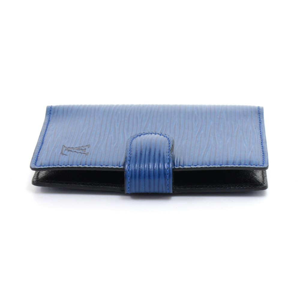 Louis Vuitton Blue Epi Leather PM Agenda Cover /Passport holder