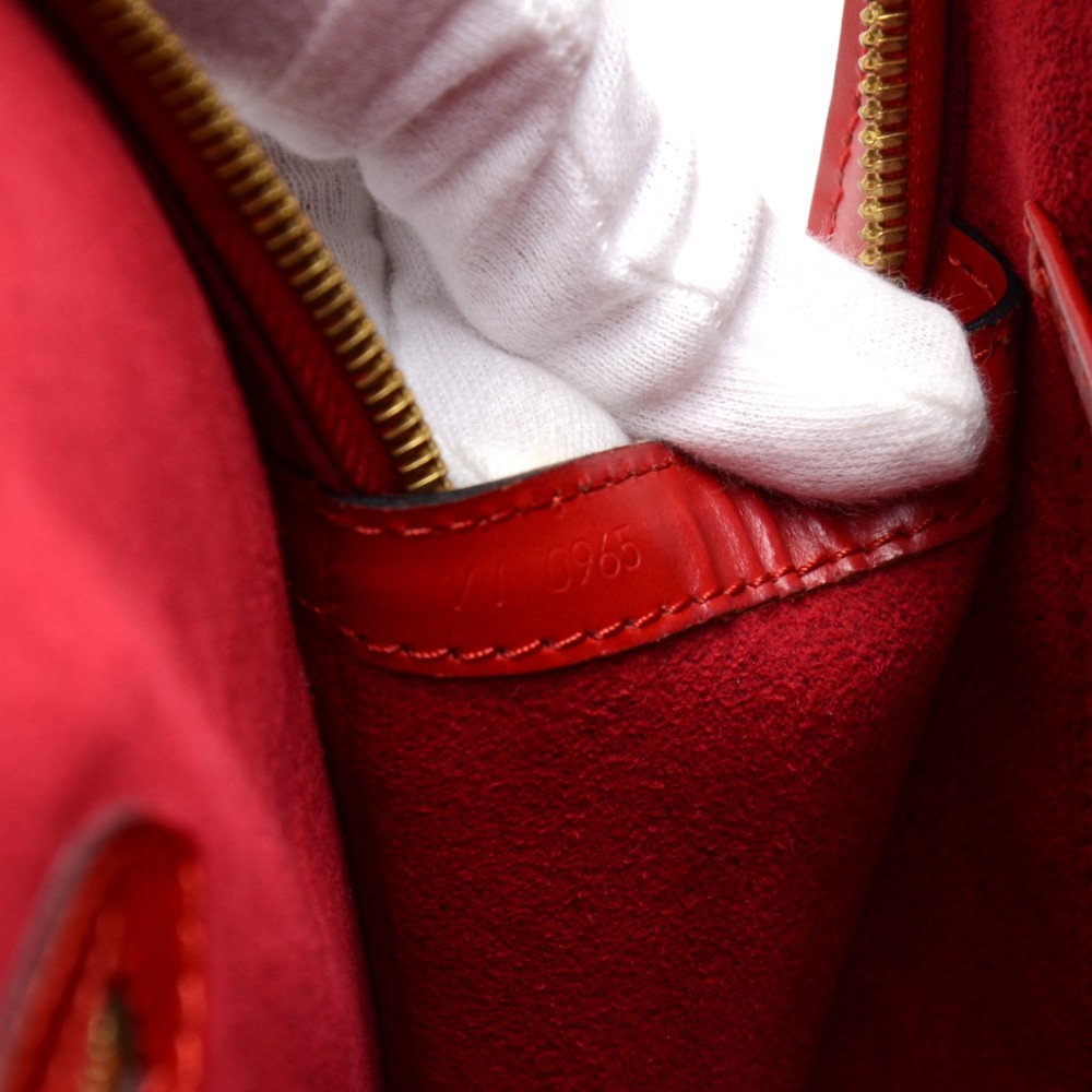 AUTHENTIC Louis Vuitton Lussac Red Epi Preowned (WBA206) – Jj's Closet, LLC