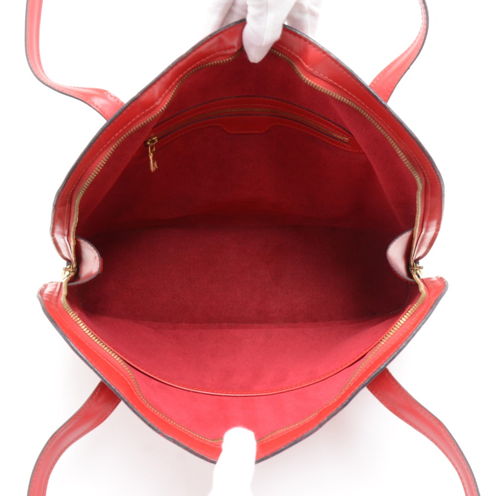 Louis Vuitton Epi Lussac Shoulder Bag M52287 Castilian Red Leather Lad in  2023