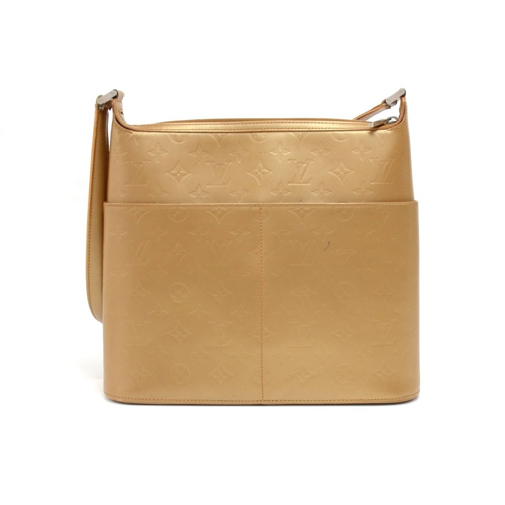 Louis Vuitton Vintage - Monogram Mat Sutter Bag - Gold Brown - Vernis  Leather Handbag - Luxury High Quality - Avvenice