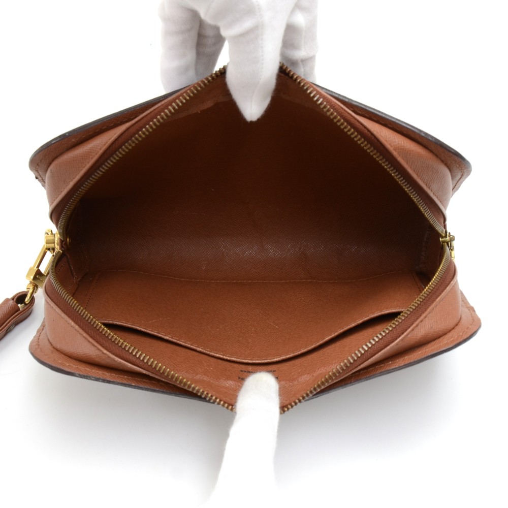 LOUIS VUITTON Orsay Monogram Canvas Clutch Bag Brown, Dallas Designer  handbags