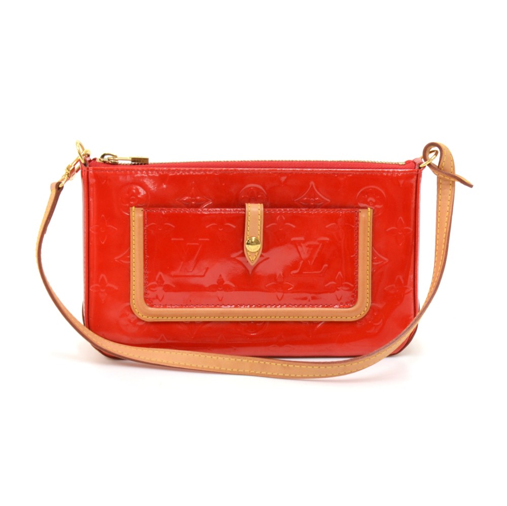 Louis Vuitton Louis Vuitton Mallory Square Rouge Red Vernis Leather
