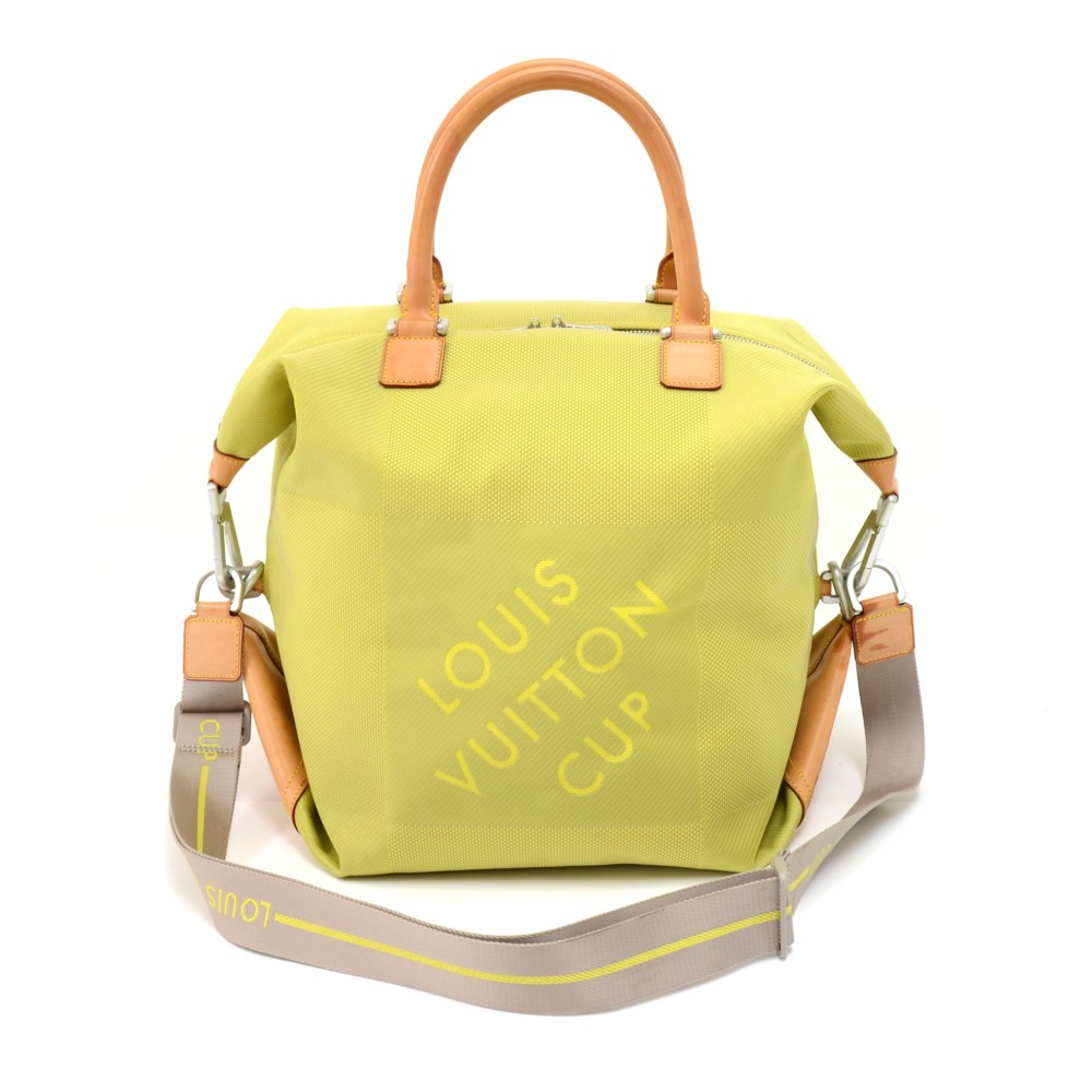 Louis Vuitton Limited Edition LV Cup Jaune Green Damier Geant Cube