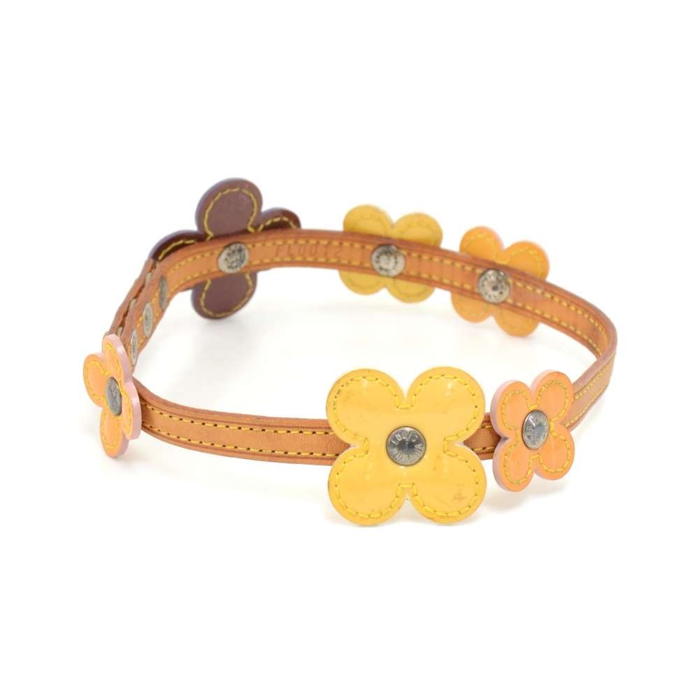 Louis Vuitton Multicolor Vernis Leather Flower Chocker Bracelet Multiple  colors ref.874607 - Joli Closet