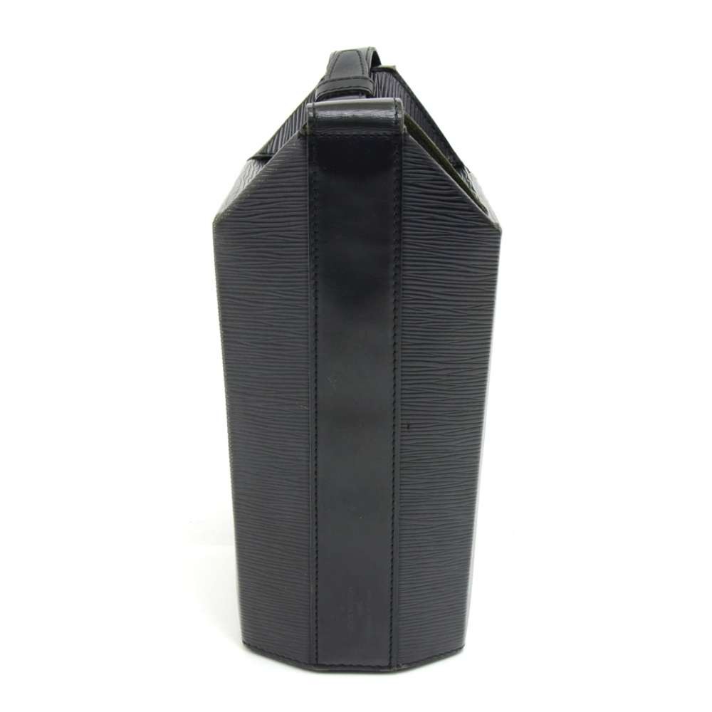 Louis Vuitton Sac Seau M80161 Black Epi Shoulder Bag 11549