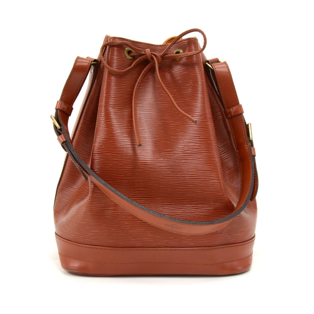 Louis Vuitton, Bags, Louis Vuitton Epi Leather Kenyan Fawn Noe Drawstring  Bucket Shoulder Bag Gm