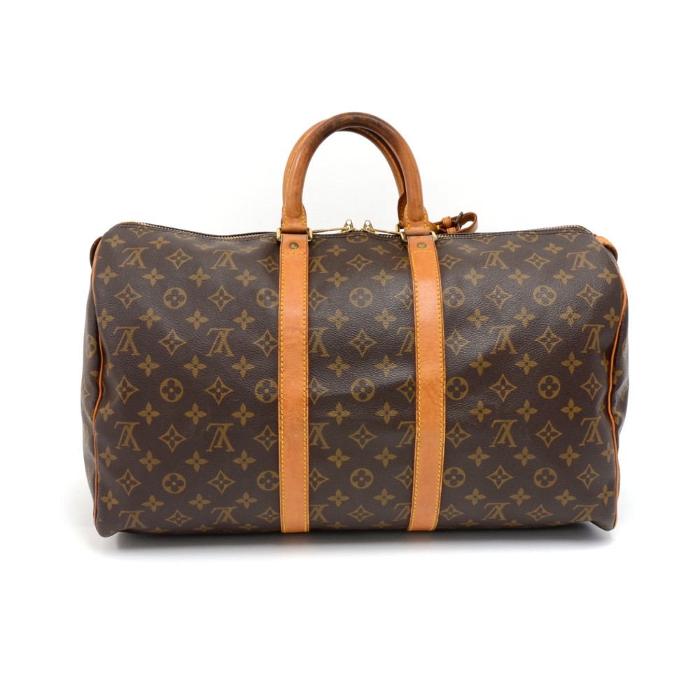 Louis Vuitton Keepall 45 Monogram Travelbag Reisetasche Canvas Leder leather