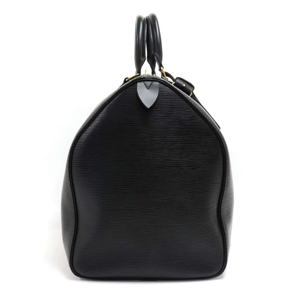 Louis Vuitton Keepall 50 Travel Duffle Handbag Epi Black M42962 – AMORE  Vintage Tokyo