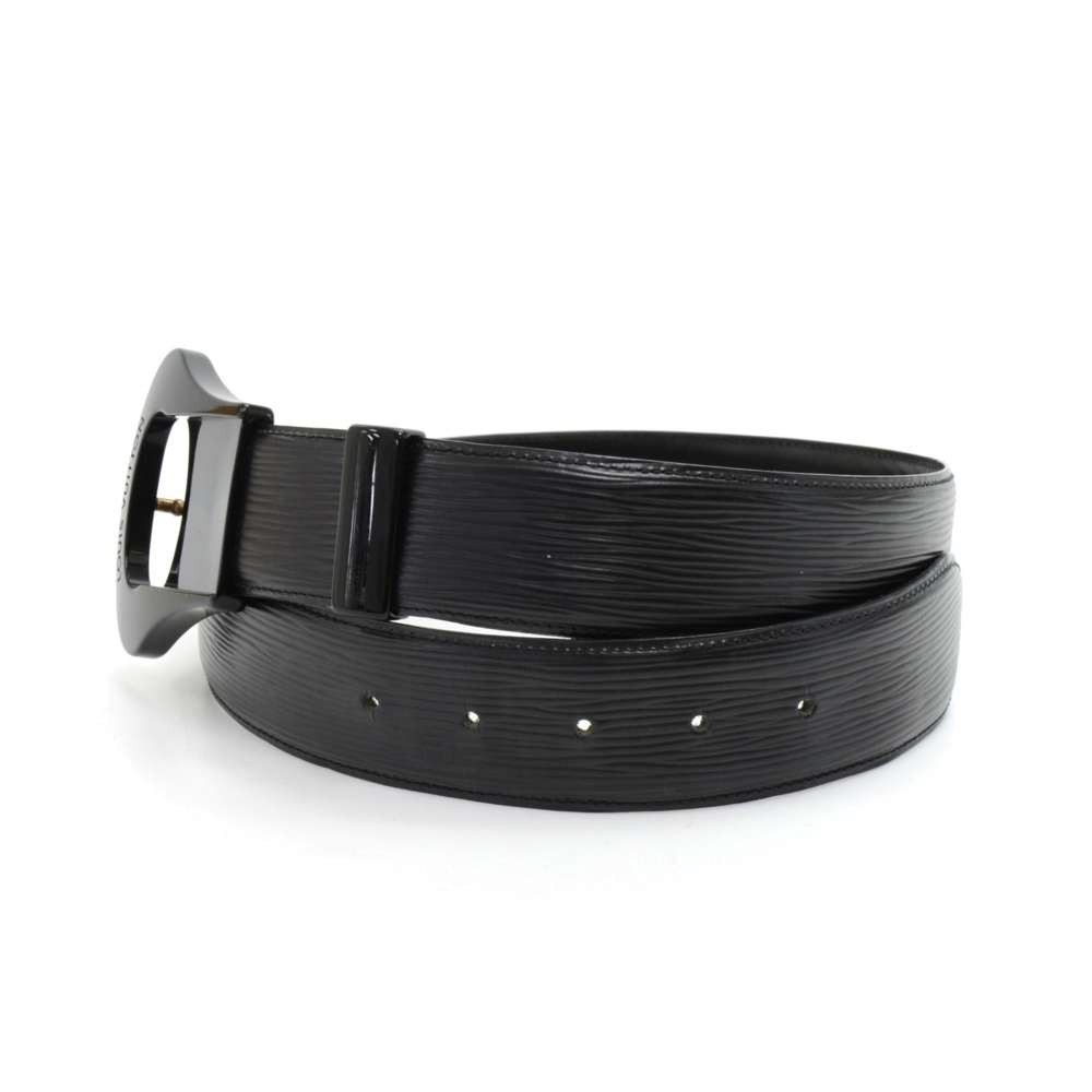 Louis Vuitton Vintage Louis Vuitton Black Epi Leather Lune Waist Belt