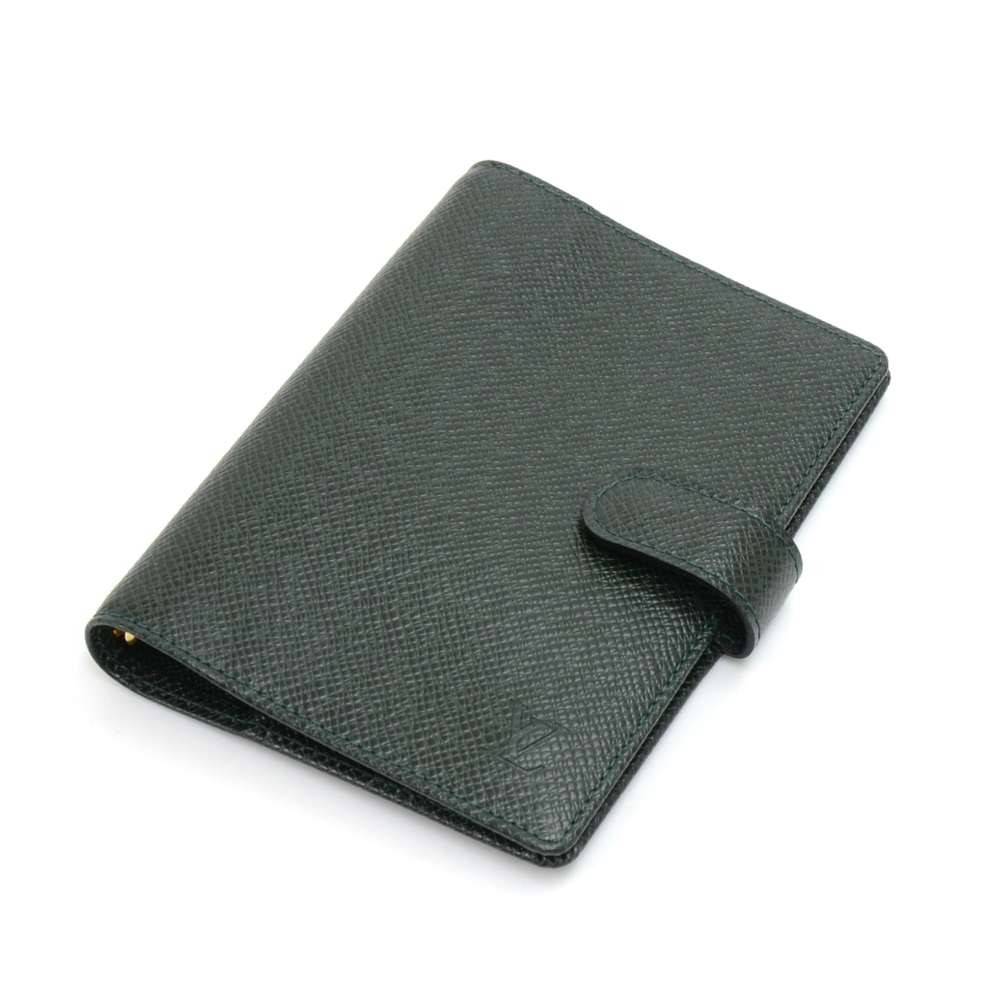Small Ring Agenda Cover Taiga Leather - Books and Stationery