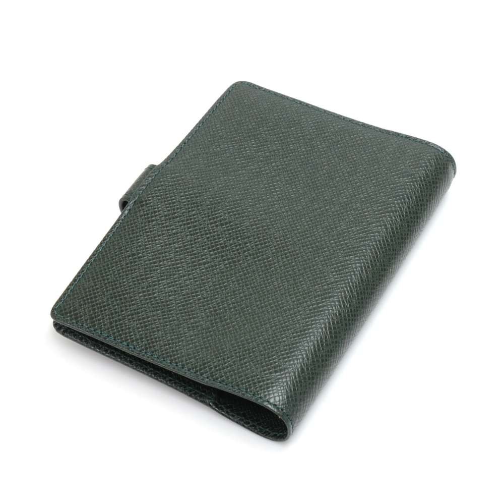 023 Pre-Owned Authentic Louis Vuitton Green Epi Leather Agenda PM