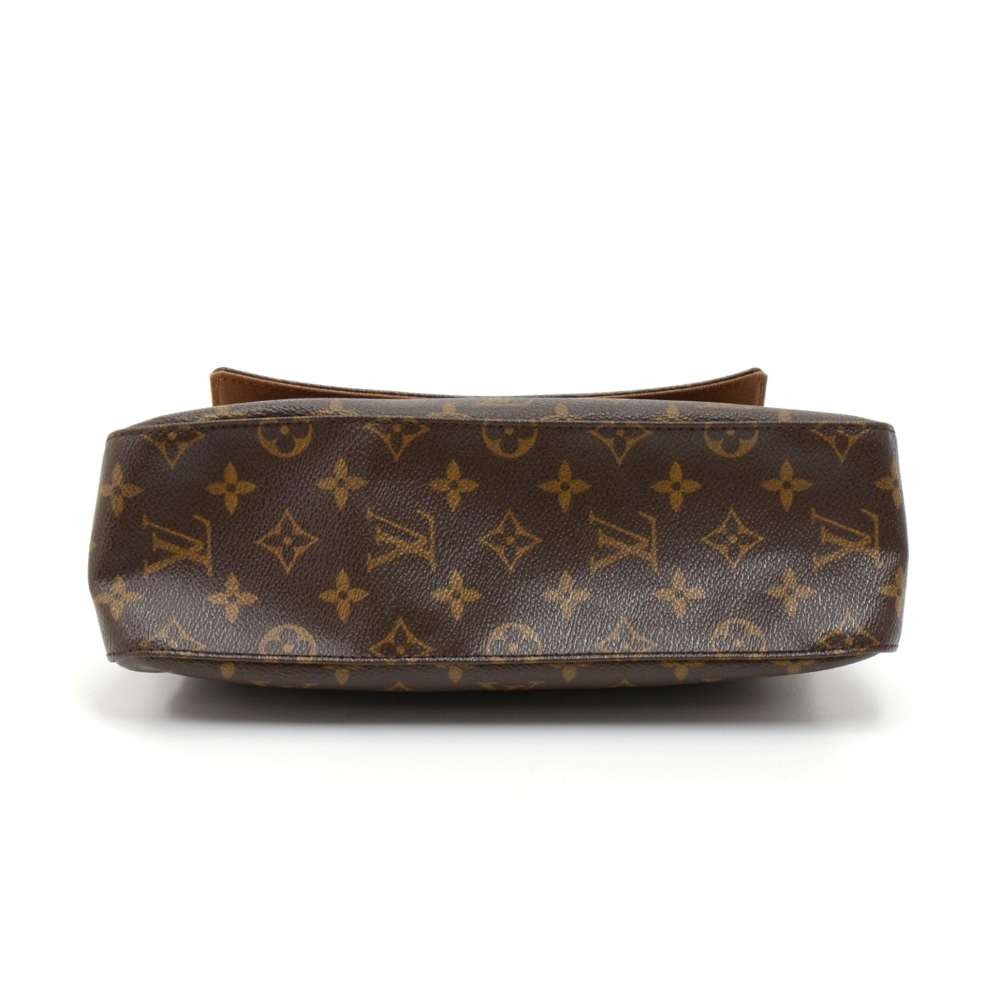 Louis Vuitton Looping Handbag Monogram Canvas Mini Brown 2306865