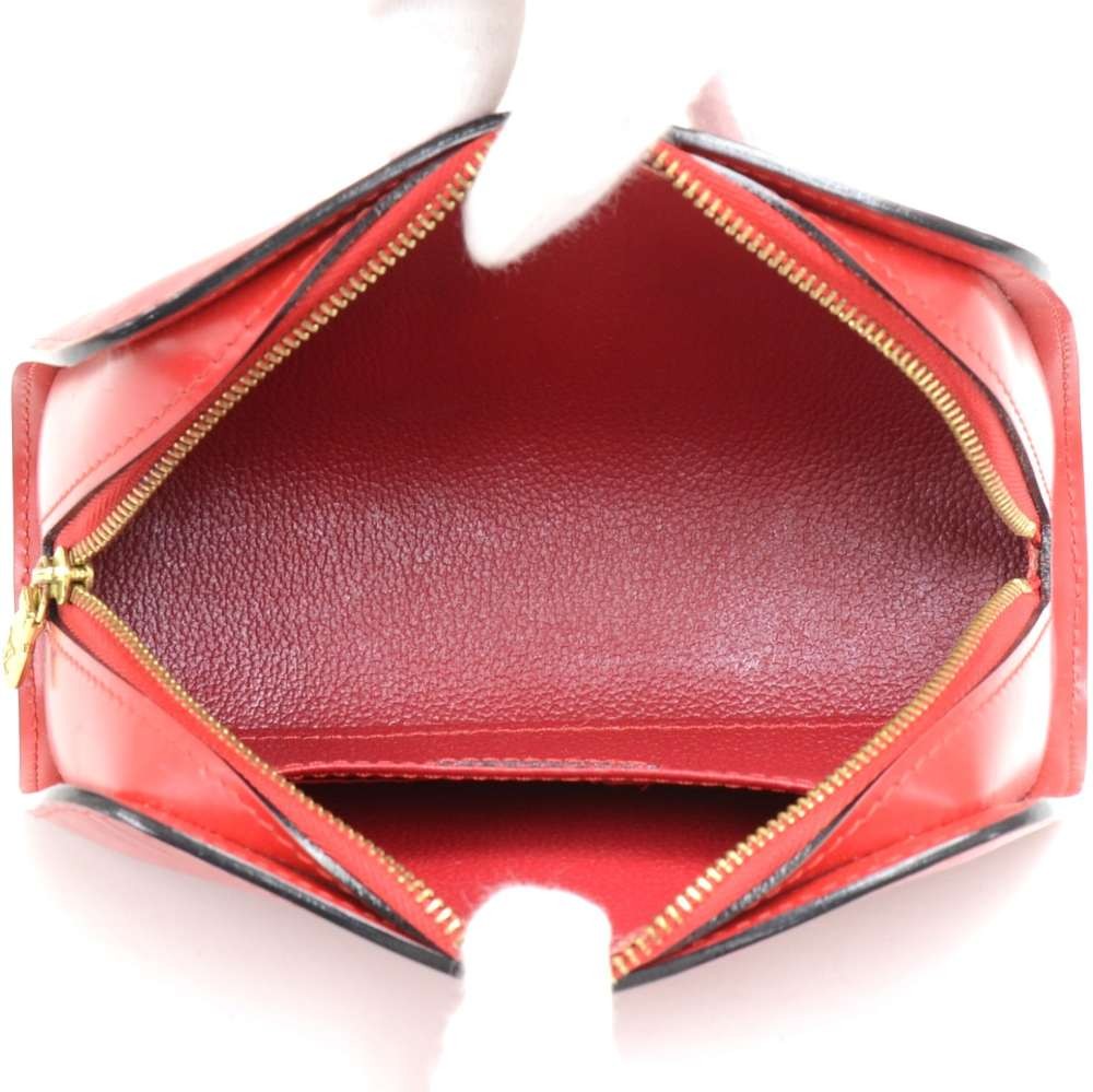 Authentic Louis Vuitton Epi Dauphine Cosmetic Pouch Red M48447 LV