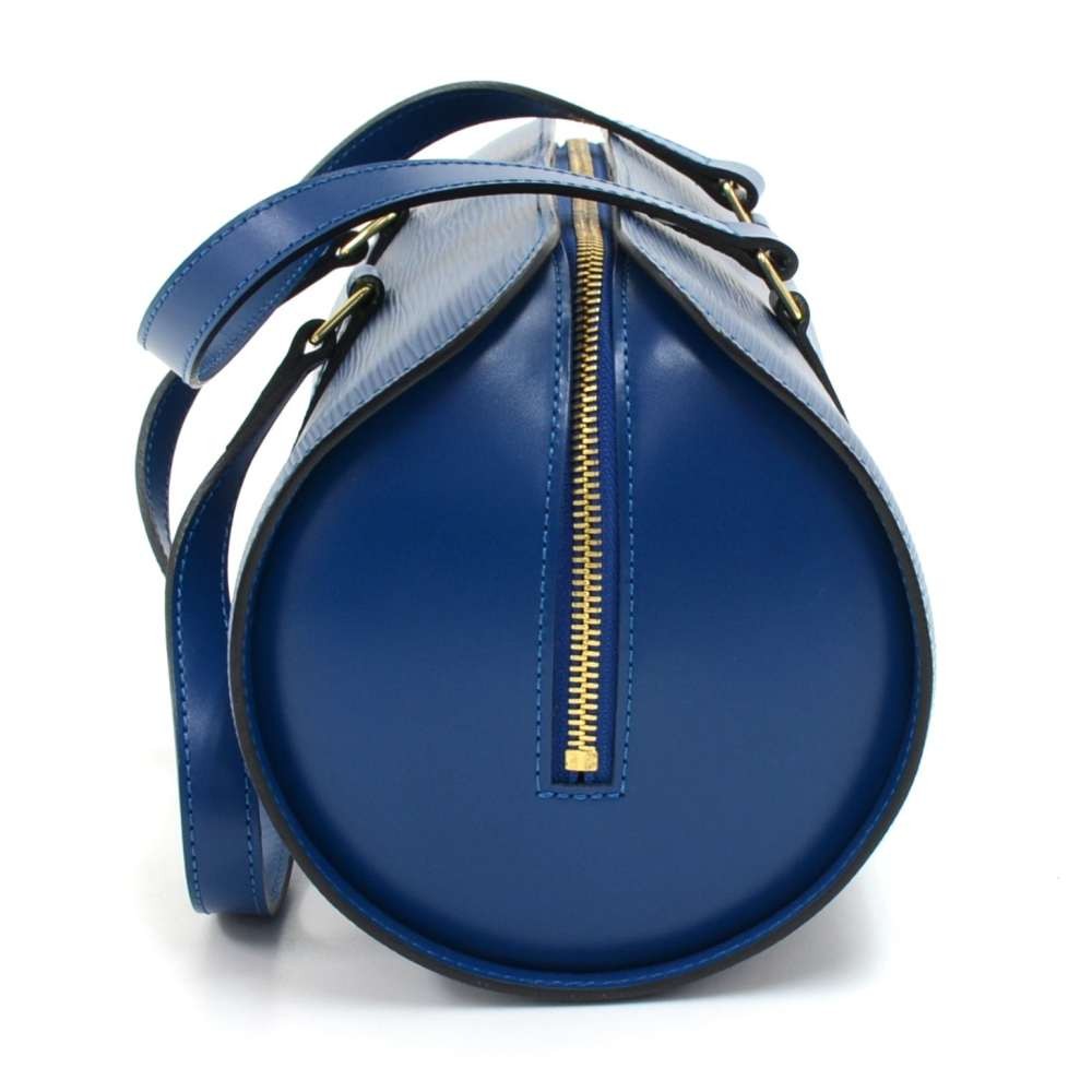 Louis Vuitton Blue Epi Soufflot MM Leather ref.577243 - Joli Closet
