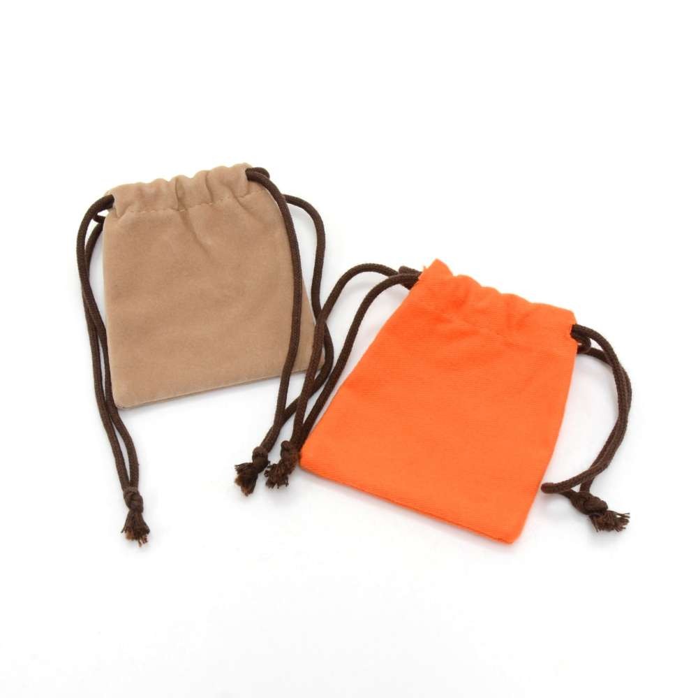 Hermes Hermes Orange Dust bag for Small items Set of 2 + Ribbon