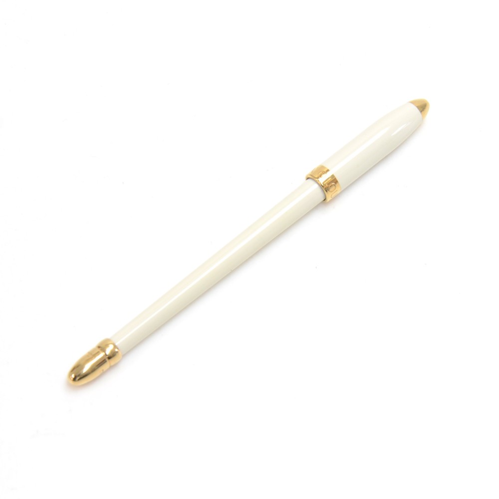 Louis Vuitton Louis Vuitton Stylo White & Gold tone Ballpoint Pen for