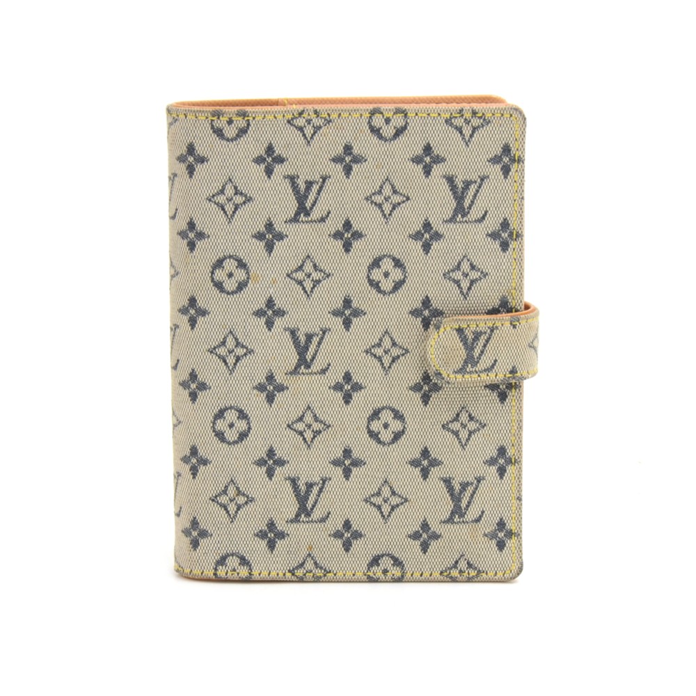 LOUIS VUITTON Monogram Mini Agenda PM 2set Day Planner Cover Green Pink LV  19037 Cloth ref.431437 - Joli Closet
