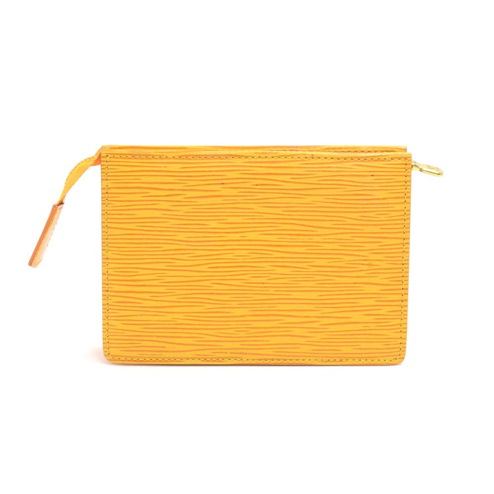 Louis Vuitton Epi Jewelry Accessory Case Pouch Leather Yellow 8