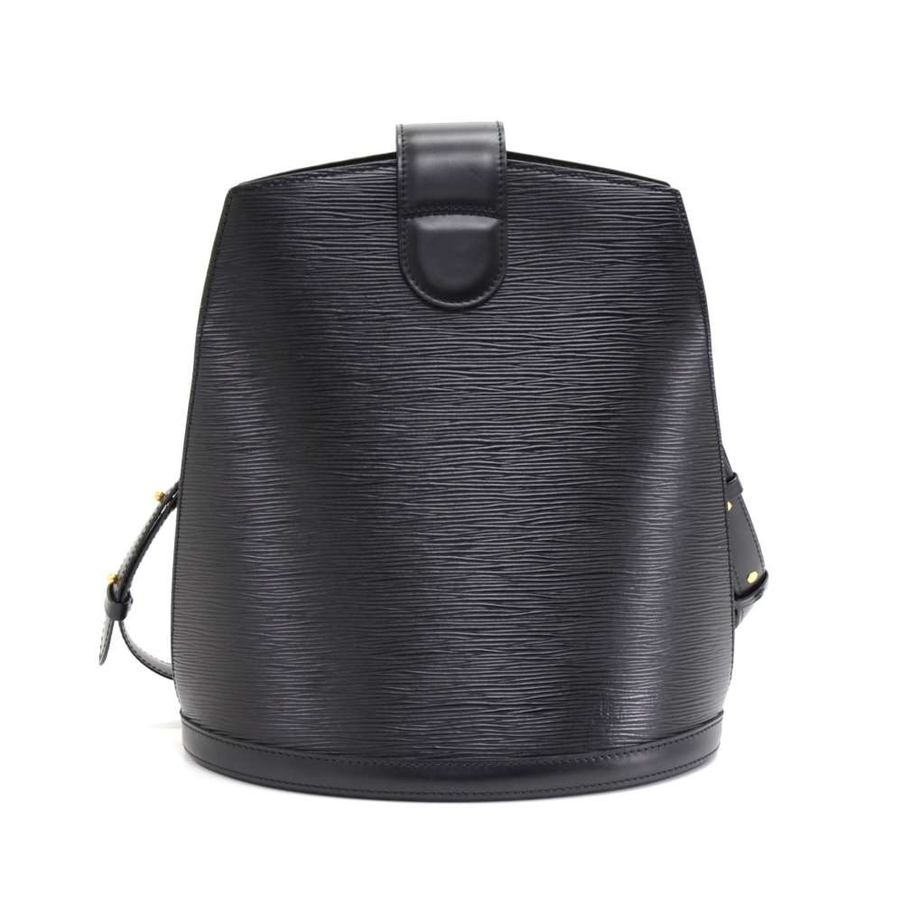 Vintage Louis Vuitton Black Epi Cluny Bucket Bag at 1stDibs