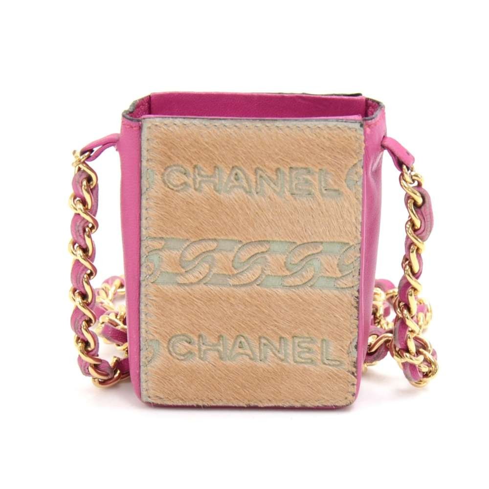 Chanel 2001 Cigarette Case Pony Hair in Green