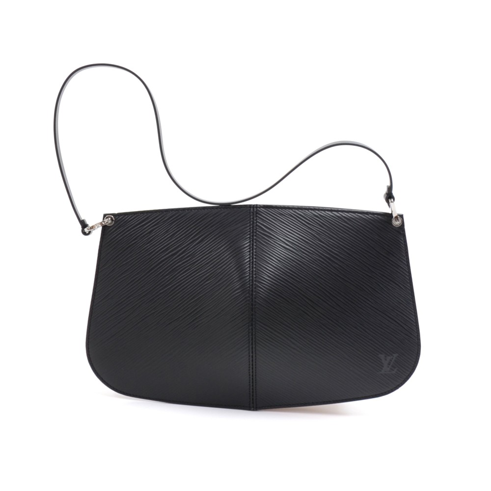 Louis Vuitton Pochette Demi Lune Moca Epi Leather Hand Bag