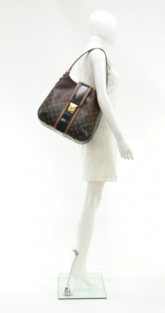 Louis Vuitton // Burgundy & Brown Monogram Mirage Musette Bag
