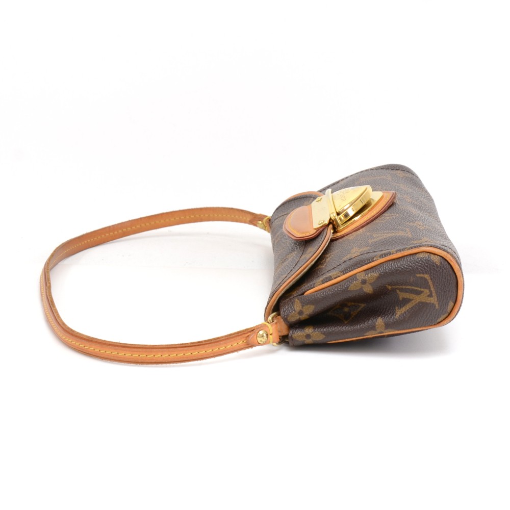 LOUIS VUITTON LV Monogram Beverly PM Pochette Clutch Leather Shoulder Bag  Strap