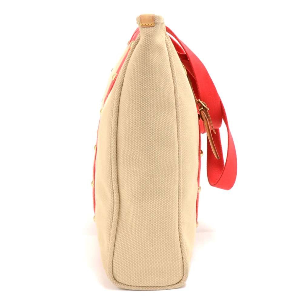 Louis Vuitton Vintage Beige And Red Canvas Antigua Sac Weekend Bag Gold  Hardware, 2009 Available For Immediate Sale At Sotheby's