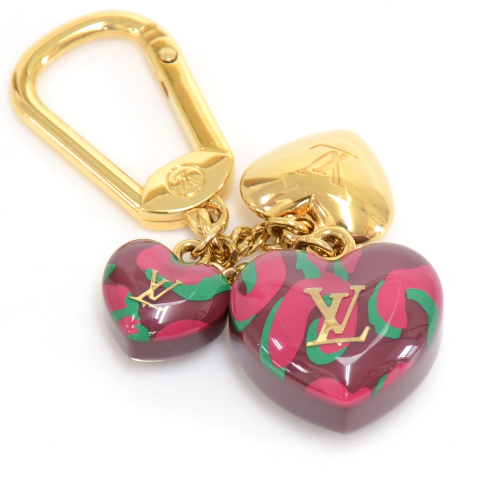 Louis Vuitton Heart Flower Padlock LV Logo Motif Multicolor Fashion Jewelry