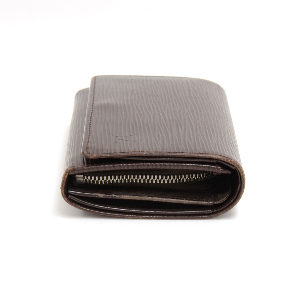 Louis Vuitton Brown Epi Leather Compact Wallet Coin Purse – OPA