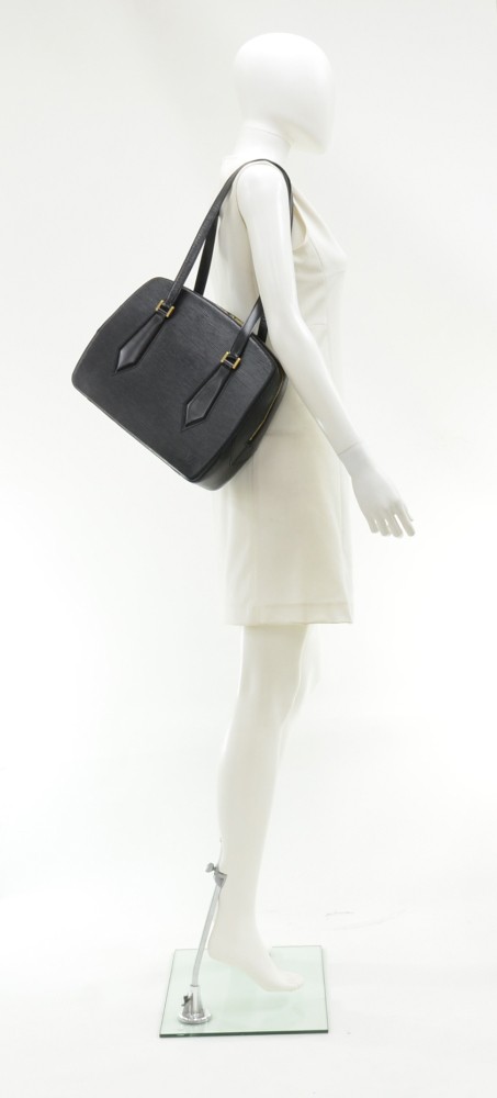 1999 Louis Vuitton Voltaire Black Epi Leather Shoulder Bag CA0929 (feb.99)  at 1stDibs