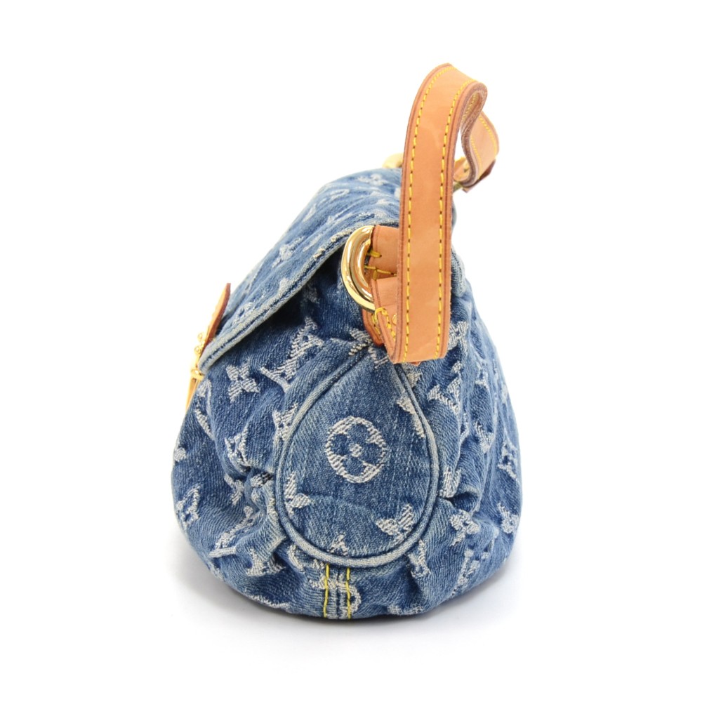 Louis Vuitton Monogram Denim Mini Pleaty Bag - Blue Shoulder Bags, Handbags  - LOU402029