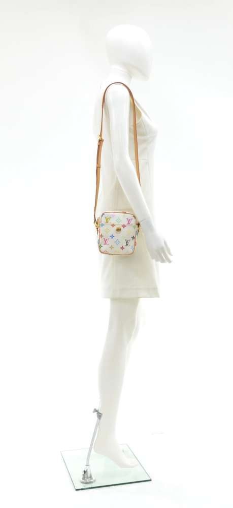 Pre-Owned Louis Vuitton White Multicolor Rift Crossbody Handbag (880 BAM) ❤  liked on Polyvo…