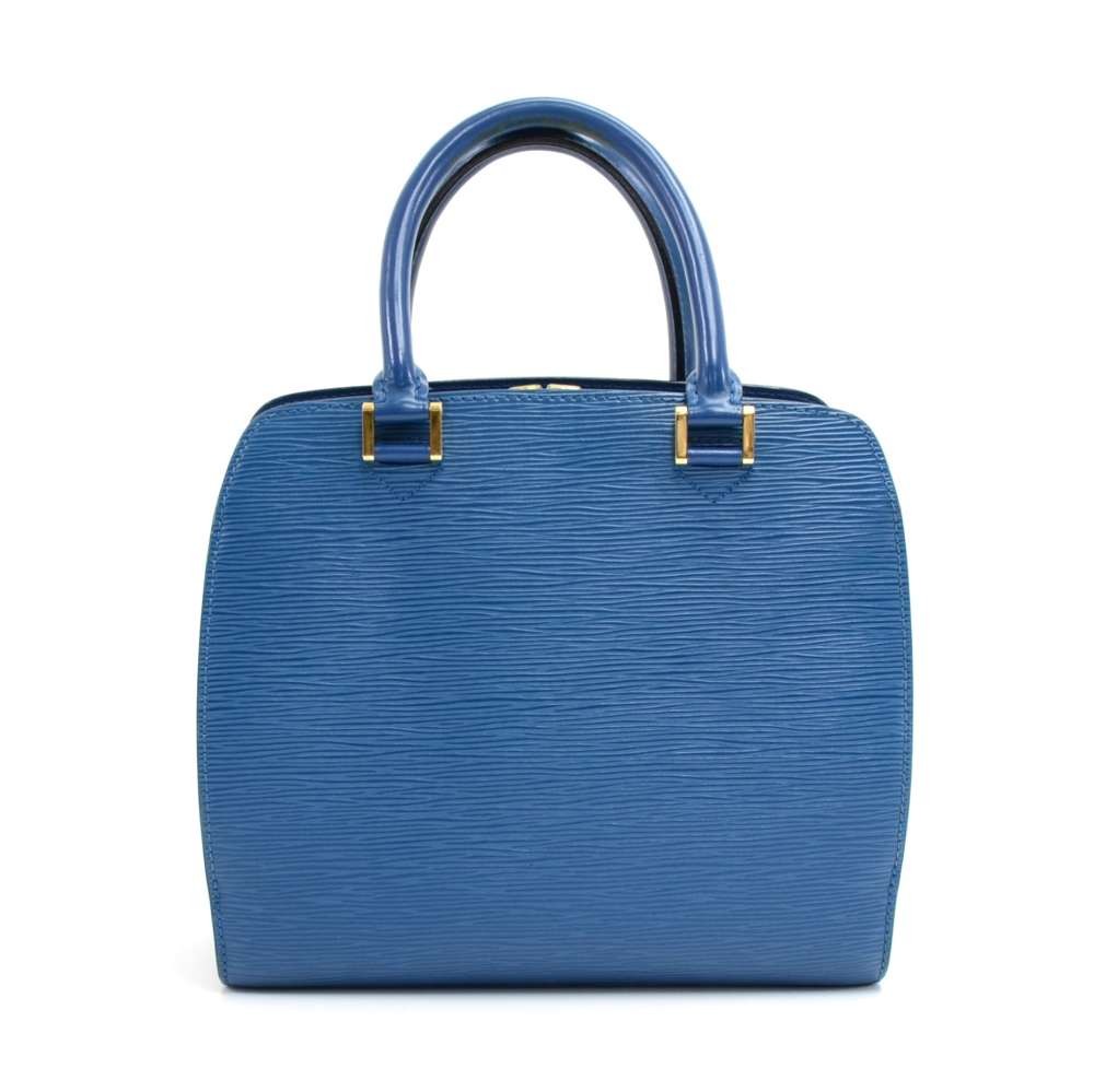 Louis Vuitton Pont Neuf Blue Leather Handbag (Pre-Owned)