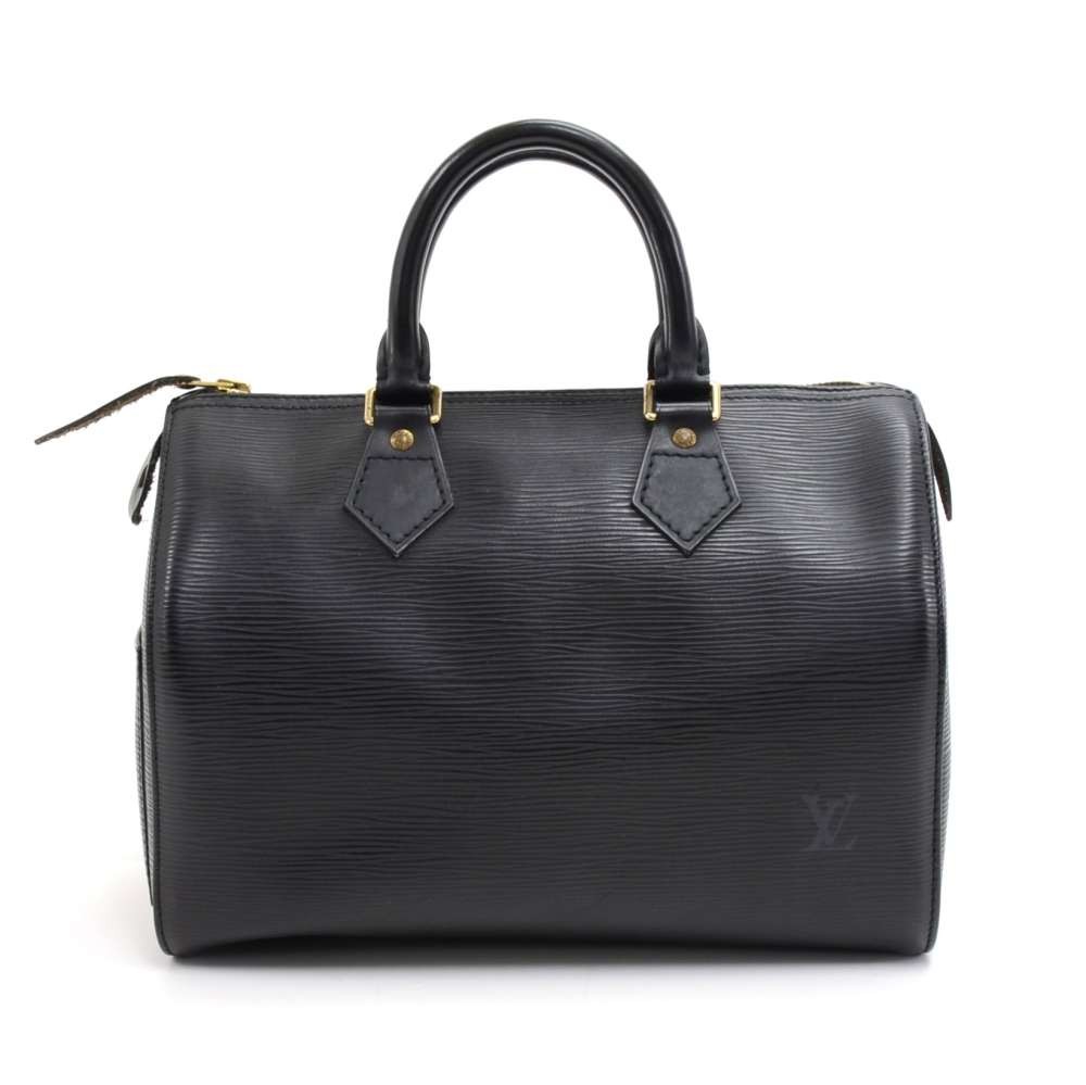 Louis Vuitton Vintage Louis Vuitton Speedy 25 Black Epi Leather City ...