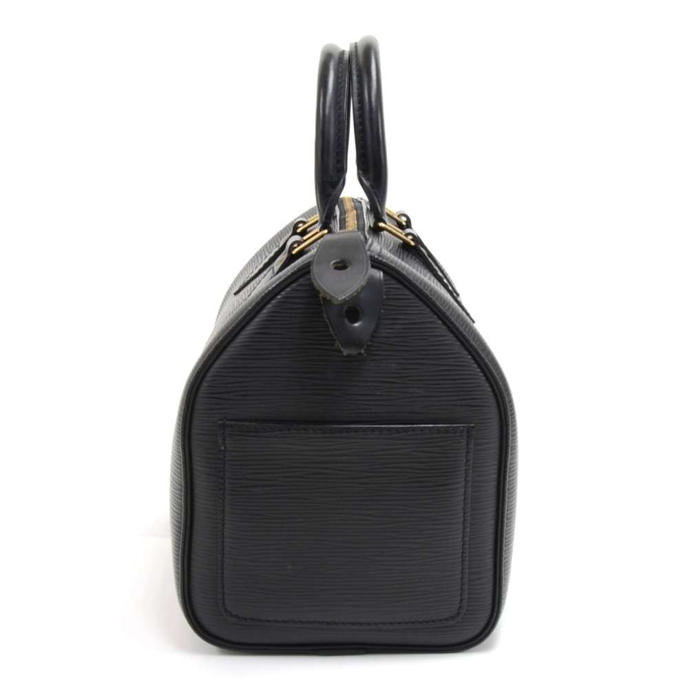 LOUIS VUITTON Speedy 25 Used Handbag Epi Leather Black M59032