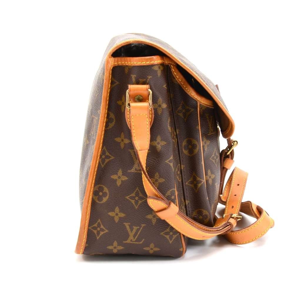 Authenticated Used Louis Vuitton Handbag Shoulder Bag 2Way Monogram Macassar  S Rock Messenger Brown Canvas Men's M45863 