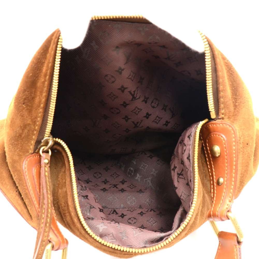 Noé leather handbag Louis Vuitton Brown in Leather - 35506206