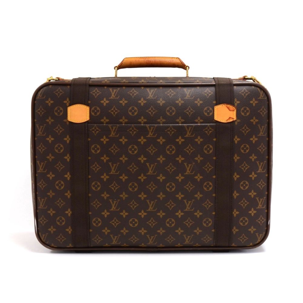 Satellite Louis Vuitton Travel bag Brown Leather Cloth ref.223532