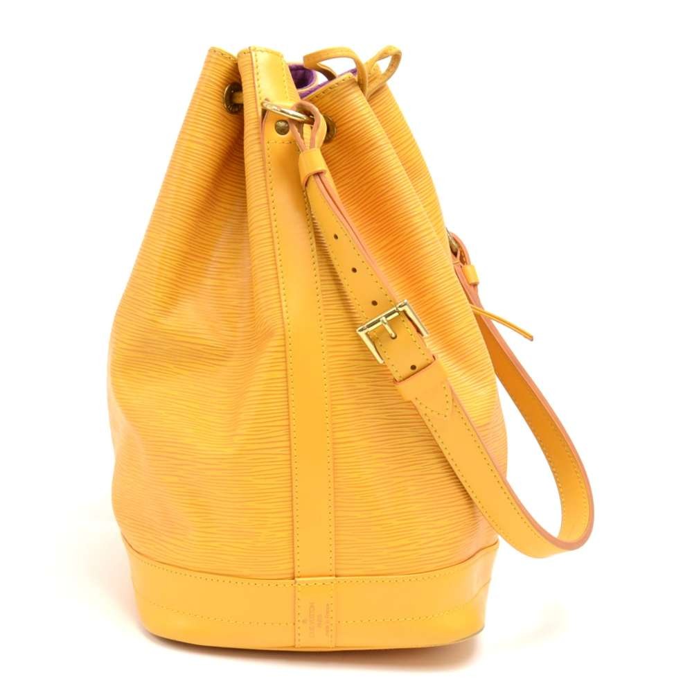 Louis Vuitton Used Noe Epi Ylw/Shoulder Bag/Leather/Yellow Bag xvq25
