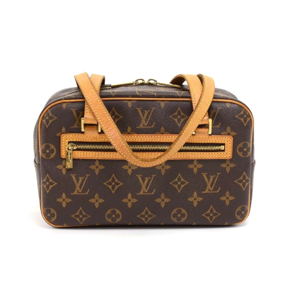 Louis Vuitton Cite mm Monogram Canvas Leather Shoulder Bag