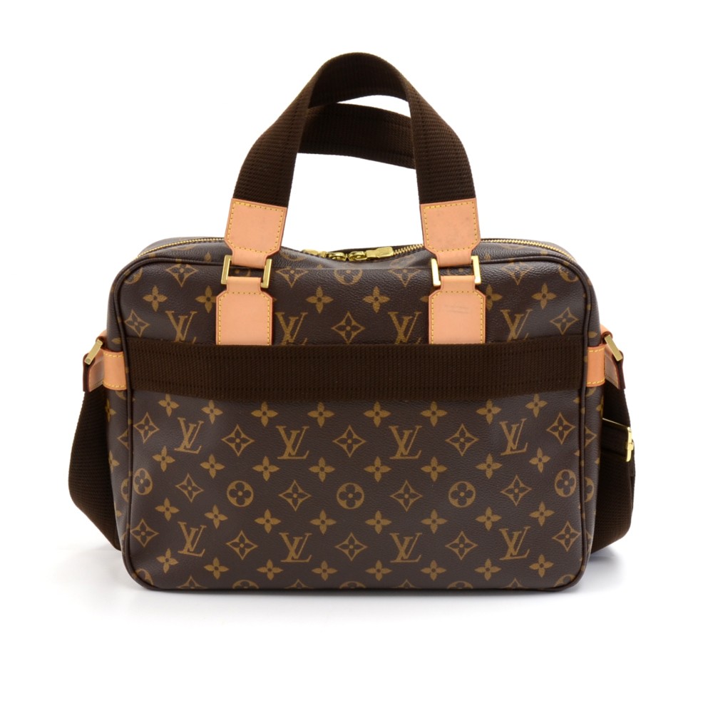LOUIS VUITTON Brown Monogram Coated Canvas and Leather Bosphore